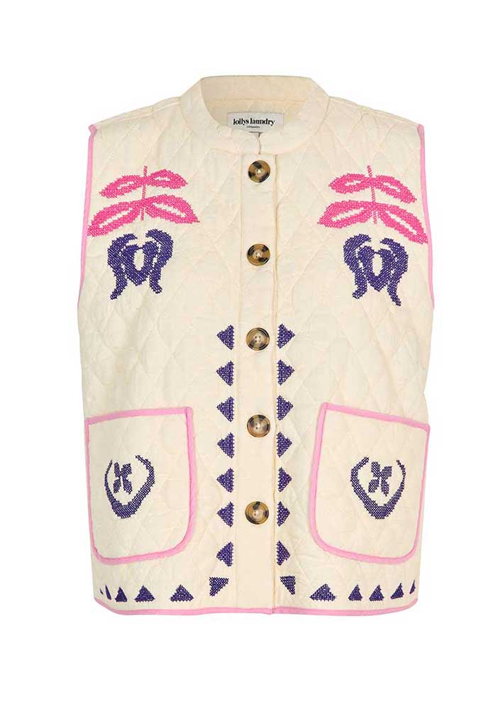 Lollys Laundry Cairo  Quilted Vest - Stripe main image 0